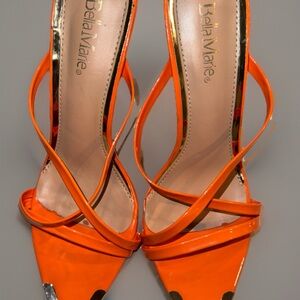 Bella Marie Orange Elegant Heels